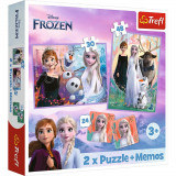 Cumpara ieftin Puzzle Trefl 2In1 Memo Disney Frozen Printesele Si Taramul Lor