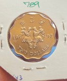 789 Hong Kong 2 Dollars Special Administration Region 1997, KM#76, excelenta