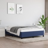 Cumpara ieftin Cadru de pat fără saltea, albastru, 140x200 cm, textil