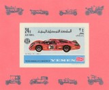 Yemen 1969 - Sport , automobilism , colita nedantelata , MNH , Mi. Bl.147 A
