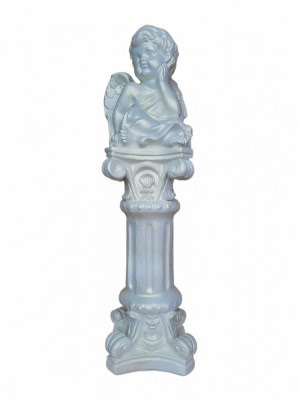 Statueta decorativa, Inger, Alb, 52 cm, DVAN0025G foto