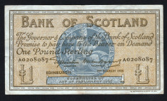 Scotia 1 Pound Sterling Edinburgh sA0208087 1955 foto