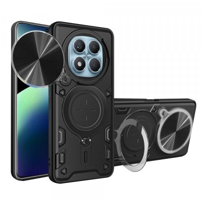Husa pentru Xiaomi Redmi Note 14 Pro 4G, Techsuit, CamGuard Pro, Neagra foto