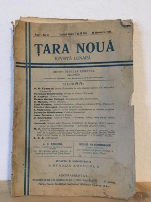 Tara Noua - Anul 1, Nr. 2, 15 Noimebrie 1911 foto