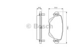 Set placute frana,frana disc FORD MONDEO III Limuzina (B4Y) (2000 - 2007) BOSCH 0 986 494 046