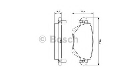 Set placute frana,frana disc JAGUAR S-TYPE (CCX) (1999 - 2009) BOSCH 0 986 494 046 foto