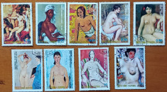 GUINEA ECUATORIAL-&amp;#039;&amp;#039;PICTURI-CELRBRE-NUD&amp;#039;&amp;#039;-Set COMPL,9v.-stampil foto