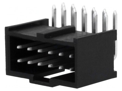Soclu Dreptunghiular C-Grid III 2,54mm 12 PIN THT foto