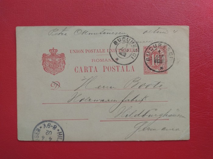 1902 - CARTE POSTALA CIRCULATA IN GERMANIA