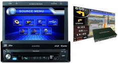 DVD player si navigatie auto Audiovox VME 9315TS NAV Pack DIN cu display touchscreen de 7 inch rabatabil (motorizat) - DPS16678 foto