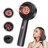 Cumpara ieftin Perie de par multifunctionala, aplicator de ulei pentru par, masaj scalp, waterproof, incarcare rapida Type-C, negru