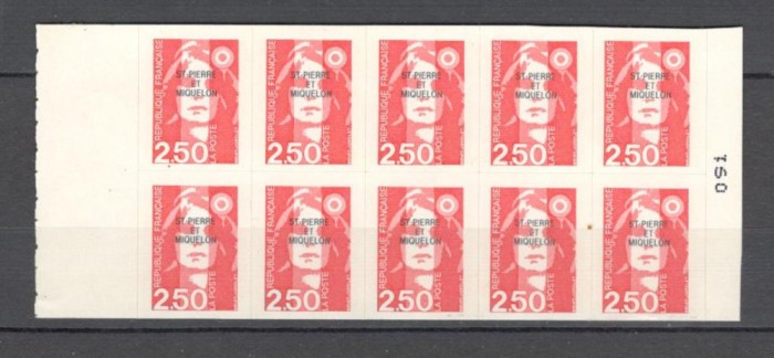St.Pierre si Miquelon.1992 Marianne-supr. carnet SS.81