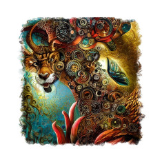Sticker decorativ, Dragon, Galben, 55 cm, 6876ST