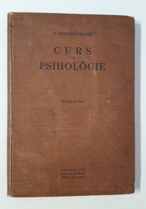 C Radulescu Motru Curs de Psihologie 1929