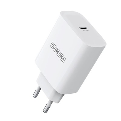 Incarcator priza tip C Fast Charge PD20W Duzzona T3, alb foto
