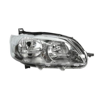 Far Peugeot 301, 01.2013-01.2017, partea Dreapta, cu motoras, electric, cu lumini de zi, tip bec H1+H7, Best Auto Vest foto