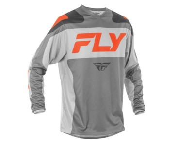 Tricou Enduro MX Fly Racing F-16 Grey Orange foto