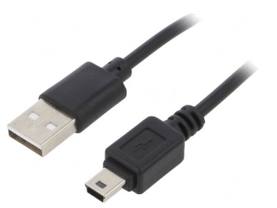 Cablu USB 2.0 A la B Mini 1.8m Negru foto