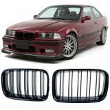 Grilaj cu doua fante tip rinichi Performance lucios, potrivit pentru BMW Seria 3 E36 pre-facelift 90-96 Performance AutoTuning