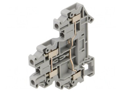 Conector Șine 0,14-6mm&amp;sup2; 4 Borne Gri UTTB foto