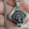 Lantisor INOX + medalion Tree of Life