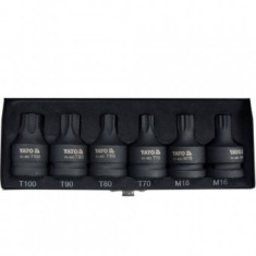Set de sase biti de impact Torx si Spline 3/4, Yato