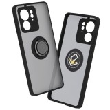 Husa Motorola Edge 40 Asteroid GSM Glinth cu inel suport stand magnetic, negru