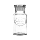 Borcan din sticla cu capac si mesaj, 280 ml, ATU-089997, Oem