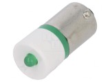 Lampă LED verde 130V BA9S