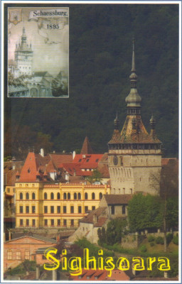 Carte postala CP MS071 Sighisoara - Turnul cu ceas - necirculata foto