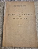 Dari de seama ale sedintelor 1954 1955