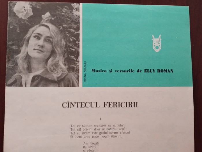 C&acirc;ntecul fericirii - muzică și versuri Elly Roman - voce Doina Spătaru
