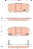 TRW GDB3508 COTEC set placute frana,frana disc