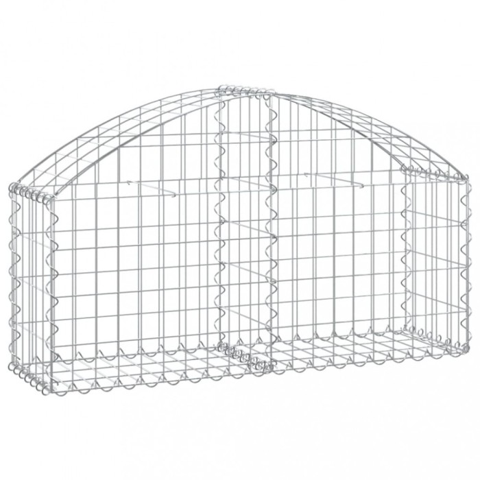 Cos gabion arcuit, 100x30x40/60 cm, fier galvanizat