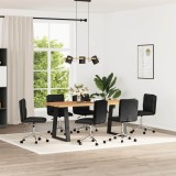 VidaXL Scaune de sufragerie, 6 buc., negru, piele ecologică 3315716