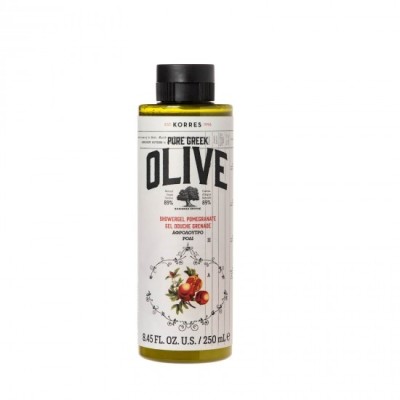 Gel de duș KORRES Pure Greek Olives Granate 250ml foto