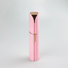 Mini indepartator de par facial pentru femei, trimmer pentru sprancene - Roz foto