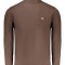Pulover cu guler inalt bărbați, cu logo brodat, Regular fit, maro &icirc;nchis, XL