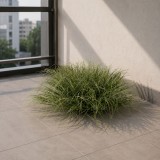Planta artificiala iarba curbata 38 cm verde inchis densitate mare plastic Oem