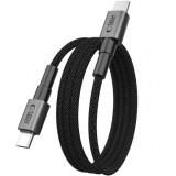 Cablu Date si Incarcare USB-C - USB-C Tech-Protect Ultraboost DNA MagTwist, 100W, 2m, Gri