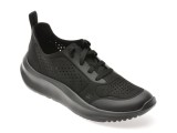 Pantofi sport CLARKS negri, SOLEVANA TIE, din material textil