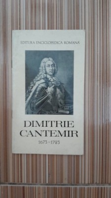 Dimitrie Cantemir 1673-1723, carte in limba engleza - Virgil Candea foto