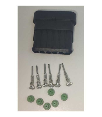 Set conector cablu Superseal 1.5 tata mufa 6 pin 6 pini inclusi + 6 garnituri incluse IP67 TE Connectivity 282108-1-SET-M foto