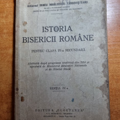 istoria bisericii romane - manual pentru clasa a 4 secundara - din anul 1937