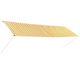 Cumpara ieftin Copertina retractabila, galben si alb, 400 x 150 cm