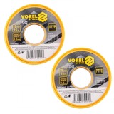 Cumpara ieftin Pachet 2 x banda teflon Vorel 75202, lungime 15 m