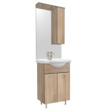 Leziter Mobilier complet de baie Vanessa 55, stejar Sonoma Mobalis Homvera