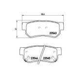 Placute frana Hyundai Elantra 3 Sedan (Xd), Elantra 4 Sedan (Hd), Getz (Tb), Grandeur (Tg), Matrix (Fc), Santa Fe I (Sm), Sonata 4 (Ef), Sonata 5 (Nf, BREMBO