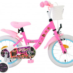 Bicicleta pentru fete LOL Surprise, 14 inch, culoare roz, frana de mana fata + c PB Cod:21509