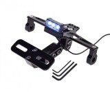 Suport numar + lampa, pentru moto &amp; atv, aluminiu, culoare negru, universal Cod Produs: MX_NEW AW568991